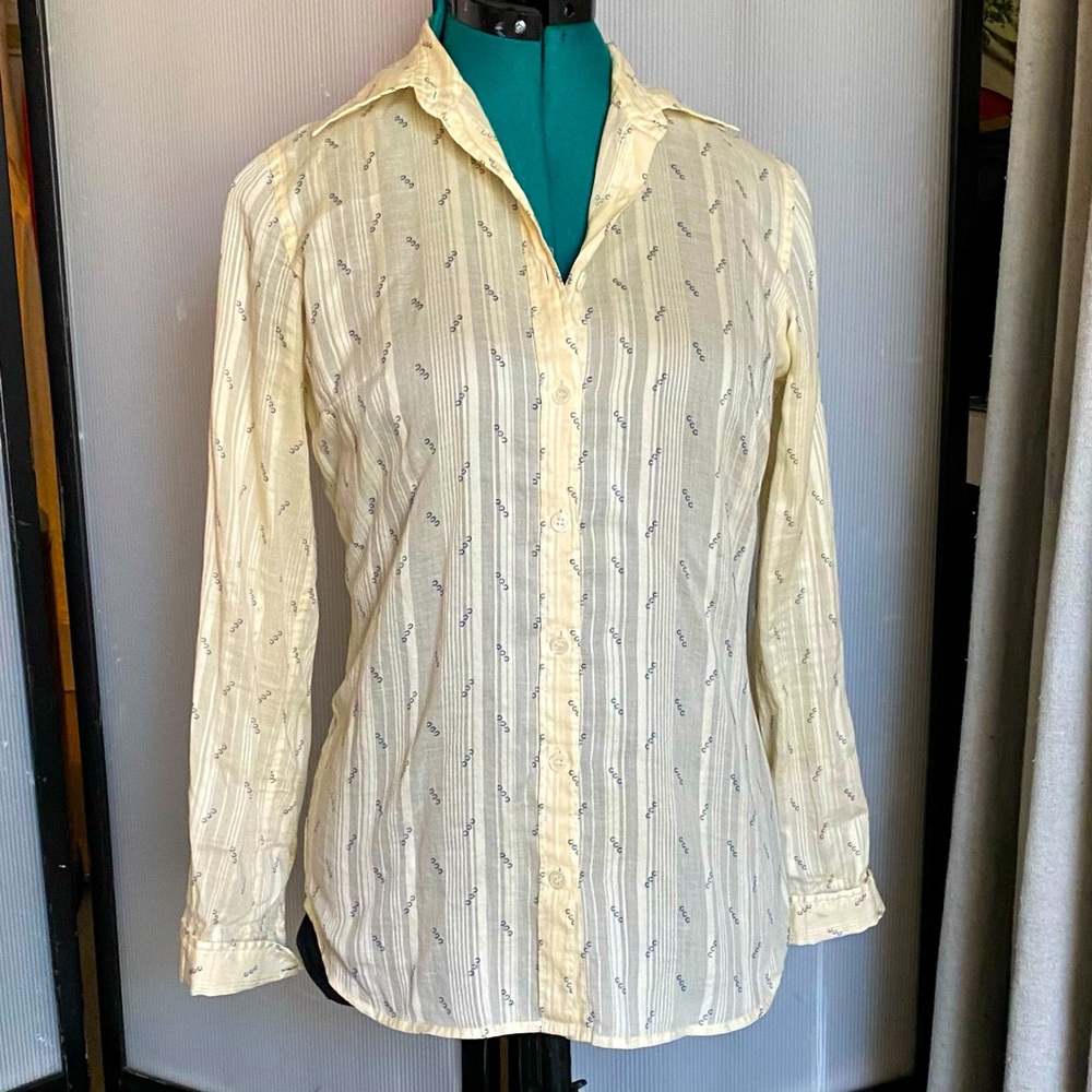 J Crew Vintage Linen Button Down XS